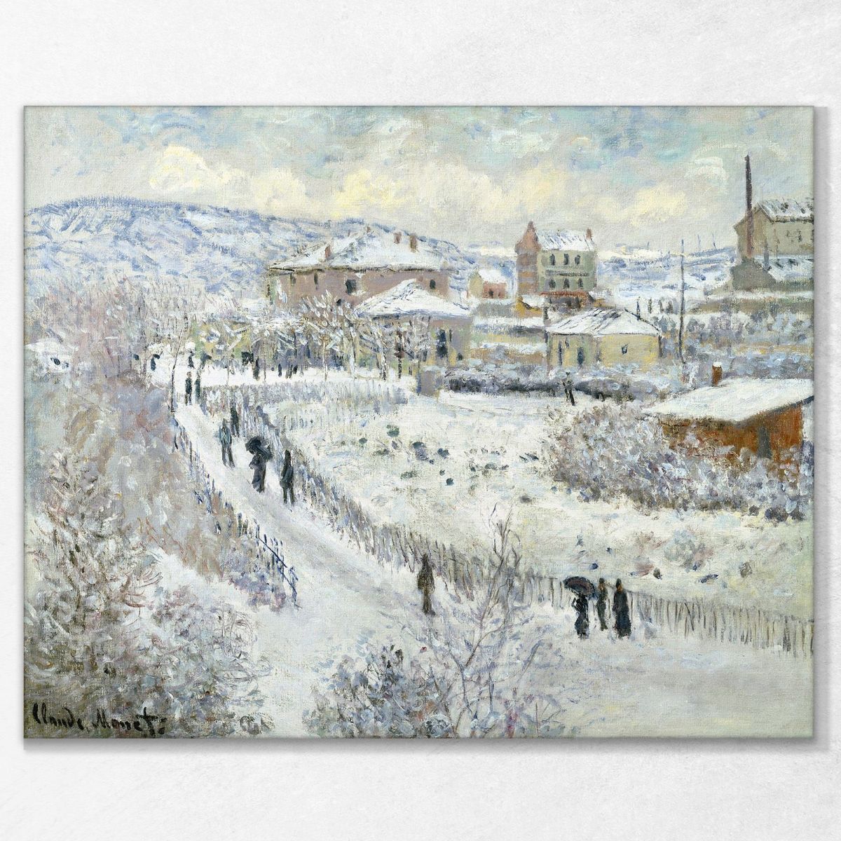 View Of Argenteuil In The Snow, 1875 Monet Claude canvas print mnt106