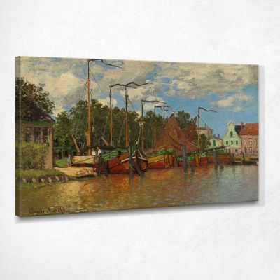 Boats At Zaandam Monet Claude canvas print mnt126