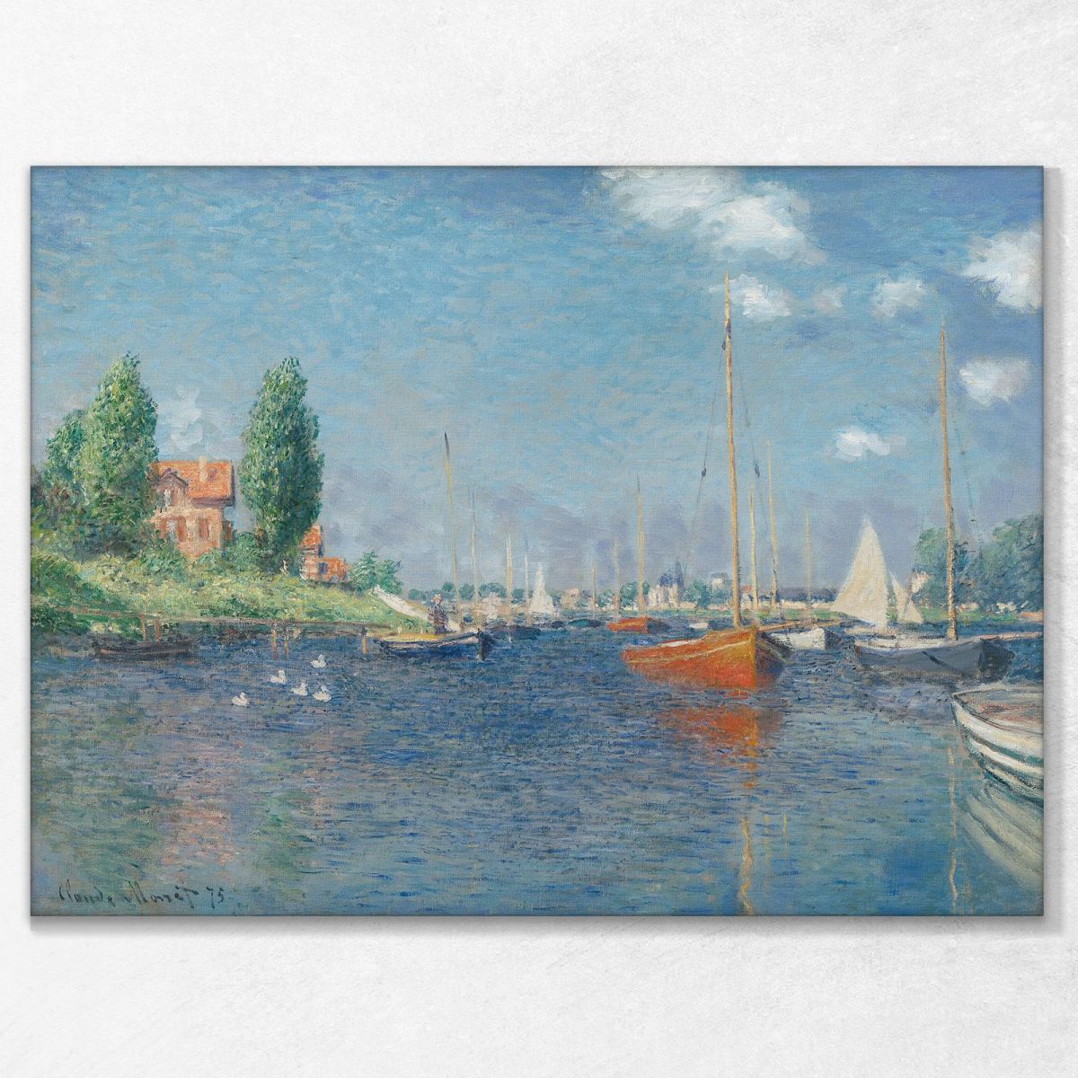 Red Boats, Argenteuil Monet Claude canvas print mnt138