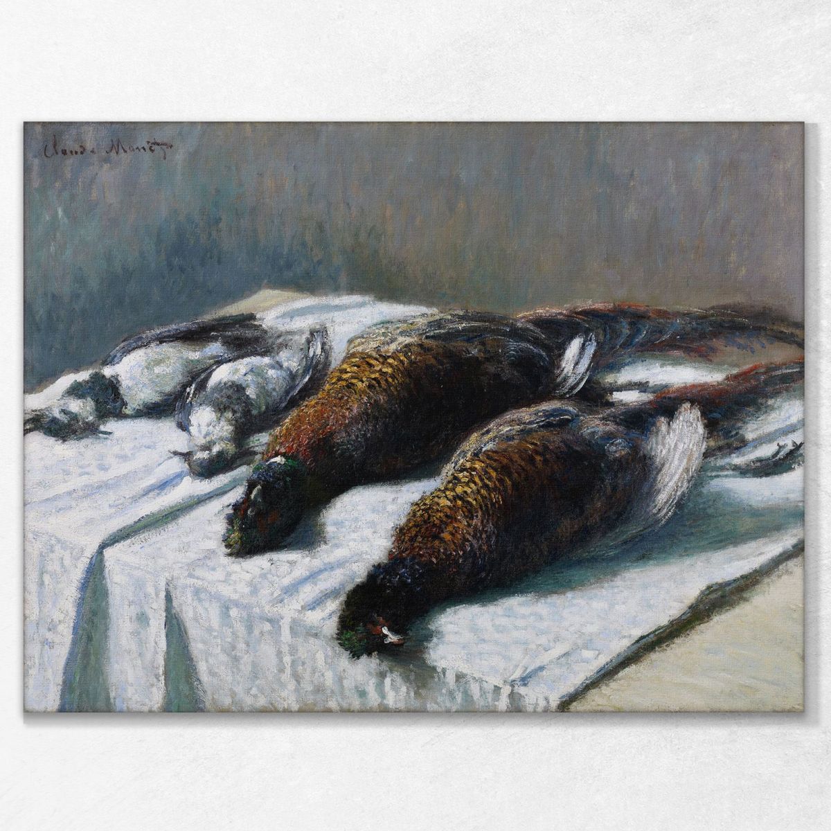 Still Life With Pheasants And Plovers Monet Claude canvas print mnt141