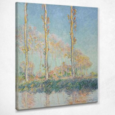 Poplars Monet Claude canvas print mnt162