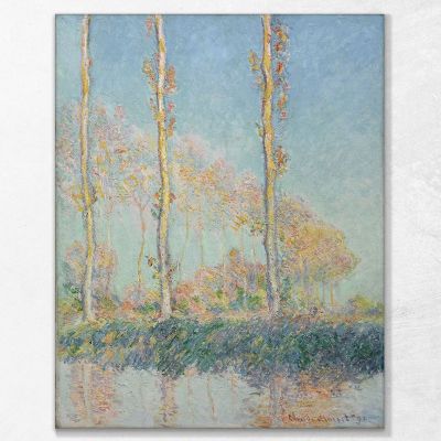 Poplars Monet Claude canvas print mnt162