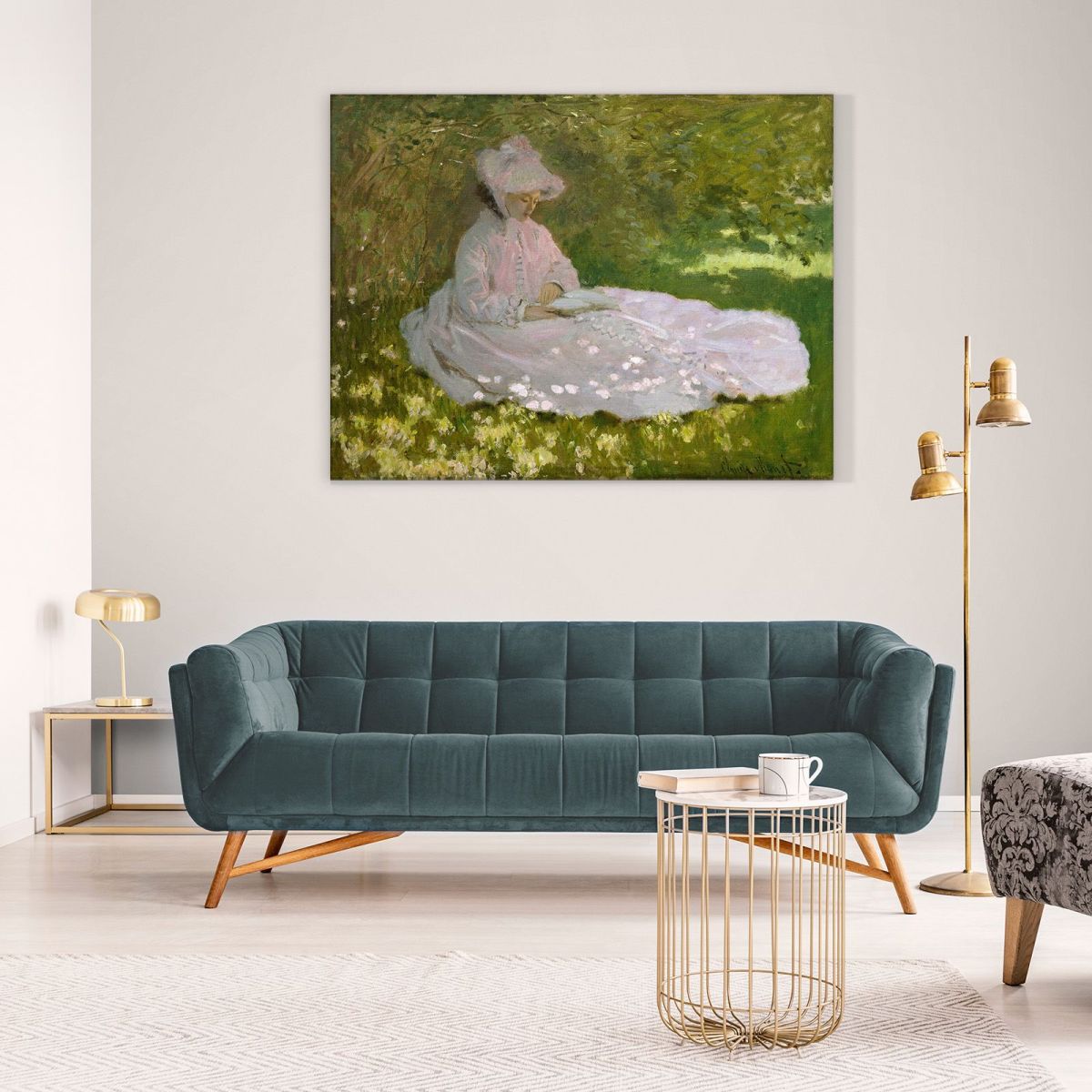 Springtime Monet Claude canvas print mnt168