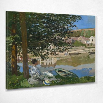 Sulla Riva Della Senna, Bennecourt Monet Claude canvas print mnt169