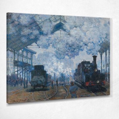 The Gare Saint-Lazare Arrival Of A Train Monet Claude canvas print mnt174