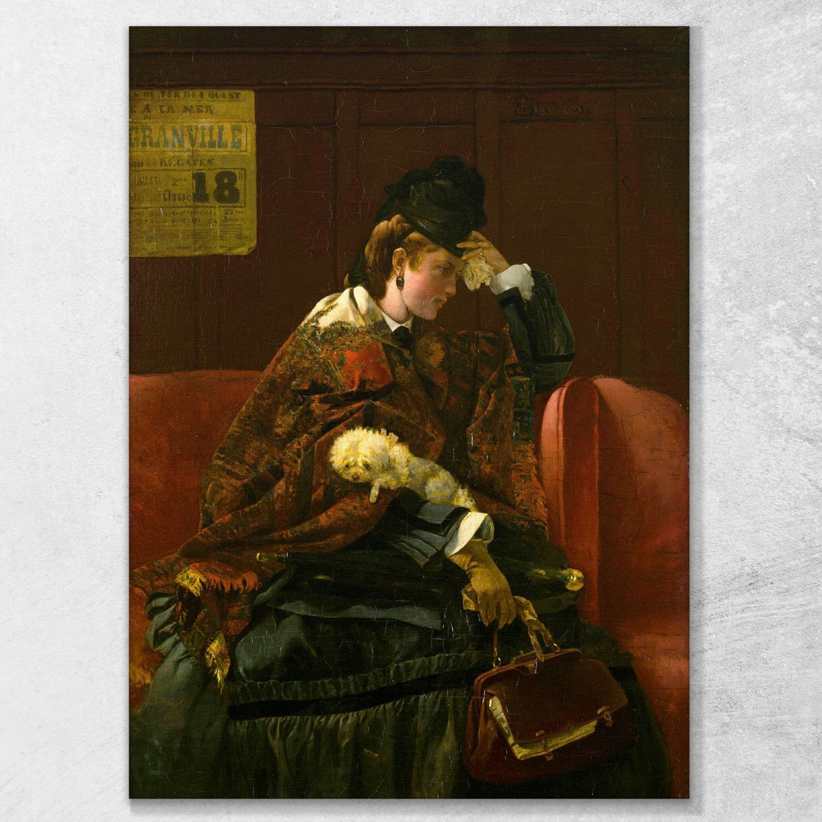 At The Railway Station Alfred Stevens stal11 canvas print 