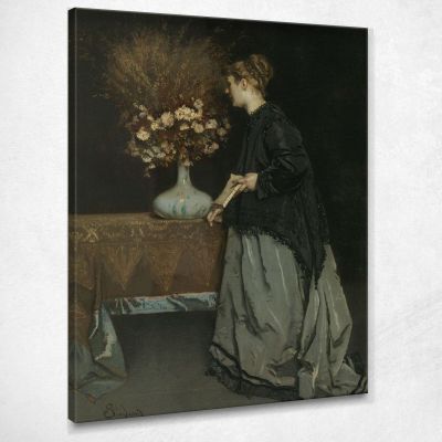 Autumn Flowers Alfred Stevens stal12 canvas print 