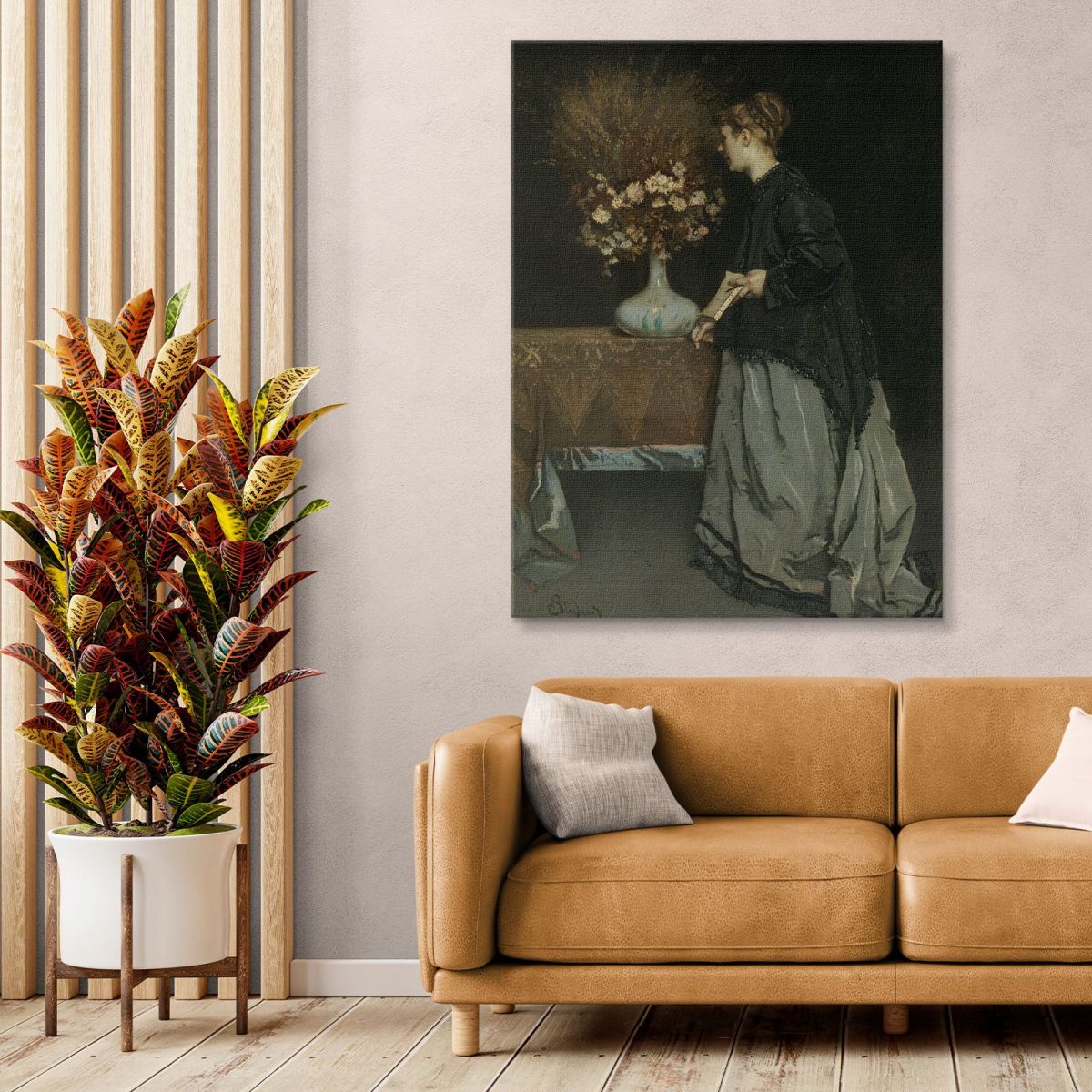 Autumn Flowers Alfred Stevens stal12 canvas print 