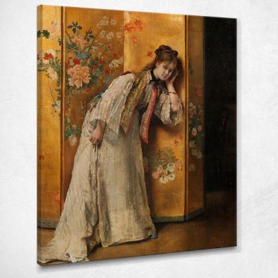 Curious Alfred Stevens stal17 canvas print 