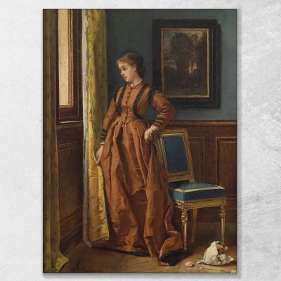 Déjà Alfred Stevens stal22 canvas print 