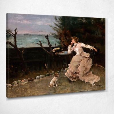 In Deep Thought Alfred Stevens stal34 canvas print 