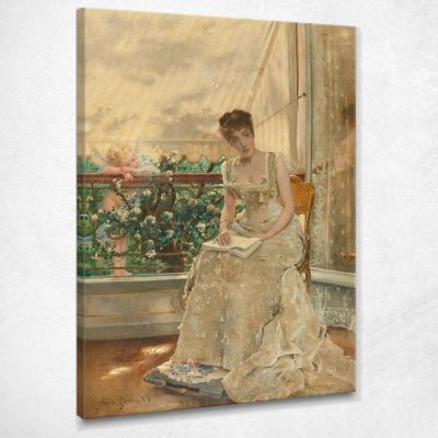 Woman And Love The Love That Comes Alfred Stevens stal41 canvas print 