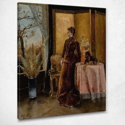 The Snow Alfred Stevens stal43 canvas print 