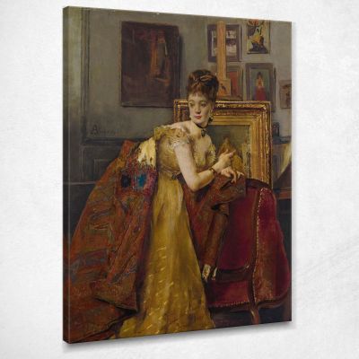 The Prom Toilet Alfred Stevens stal45 canvas print 