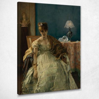 Lovelorn Alfred Stevens stal52 canvas print 