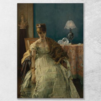 Lovelorn Alfred Stevens stal52 canvas print 