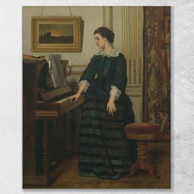 L'Absence Alfred Stevens stal53 canvas print 