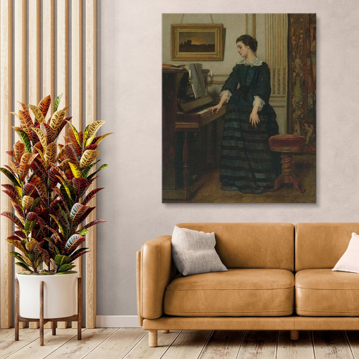 L'Absence Alfred Stevens stal53 canvas print 