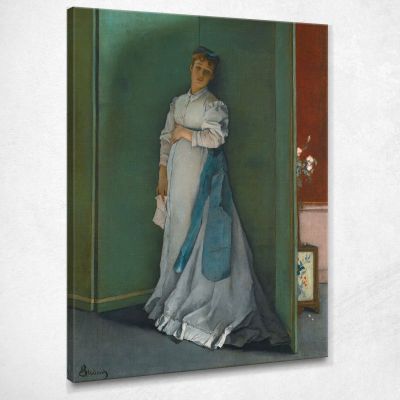 The Emotional One Alfred Stevens stal55 canvas print 