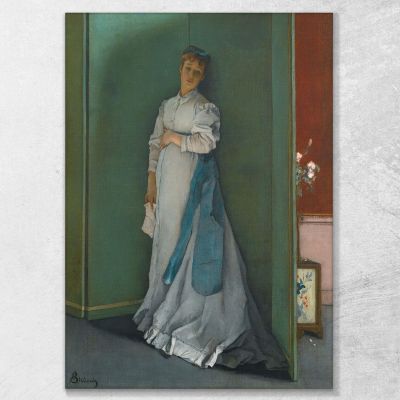 The Emotional One Alfred Stevens stal55 canvas print 