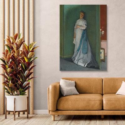 The Emotional One Alfred Stevens stal55 canvas print 