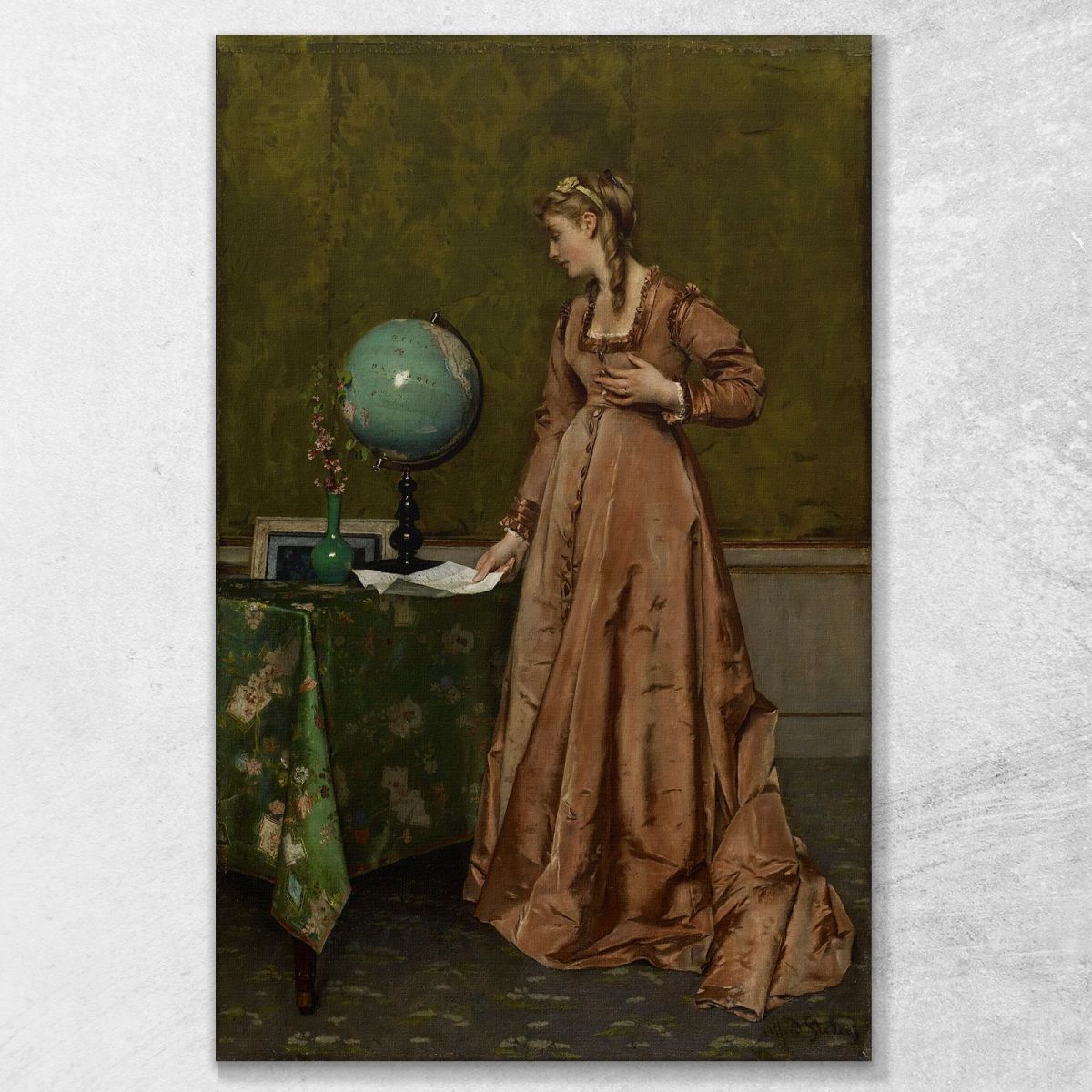 News From Afar Alfred Stevens stal68 canvas print 