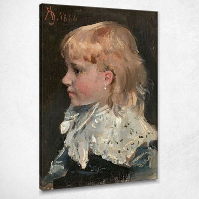 Portrait Of Alice Gamby Alfred Stevens stal72 canvas print 