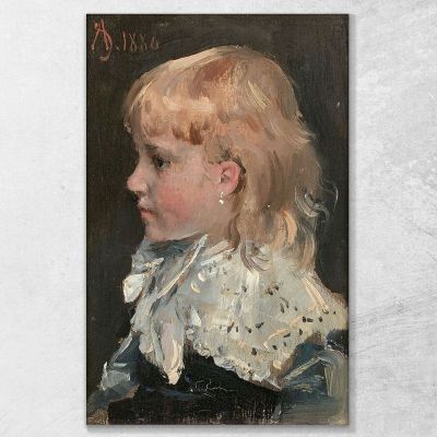 Portrait Of Alice Gamby Alfred Stevens stal72 canvas print 