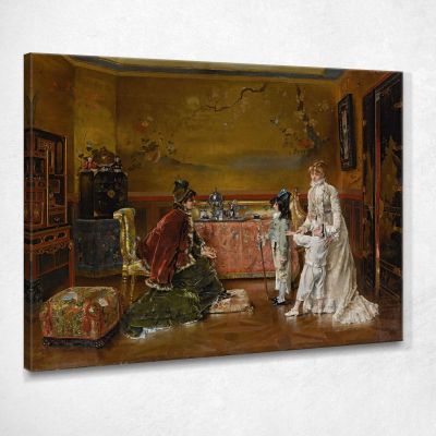 Ready For The Fancy Dress Ball Alfred Stevens stal77 canvas print 