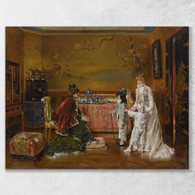 Ready For The Fancy Dress Ball Alfred Stevens stal77 canvas print 