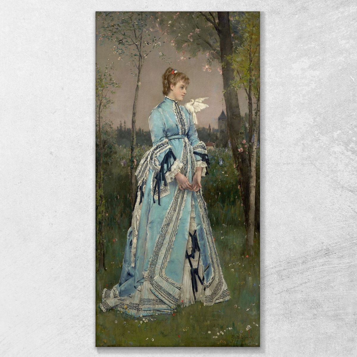 Spring Alfred Stevens stal79 canvas print 