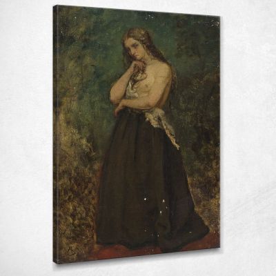 Study Of A Model Alfred Stevens stal82 canvas print 