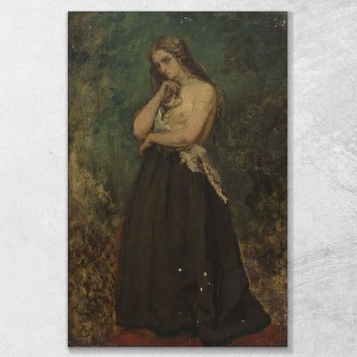 Study Of A Model Alfred Stevens stal82 canvas print 