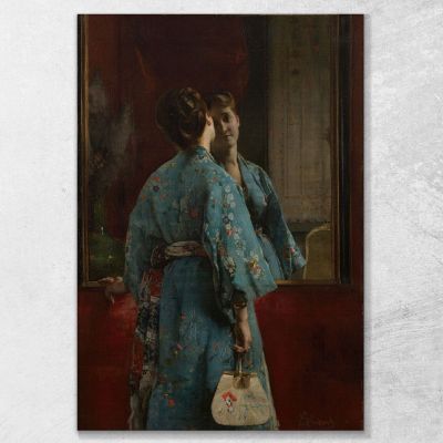 The Japanese Robe Alfred Stevens stal84 canvas print 