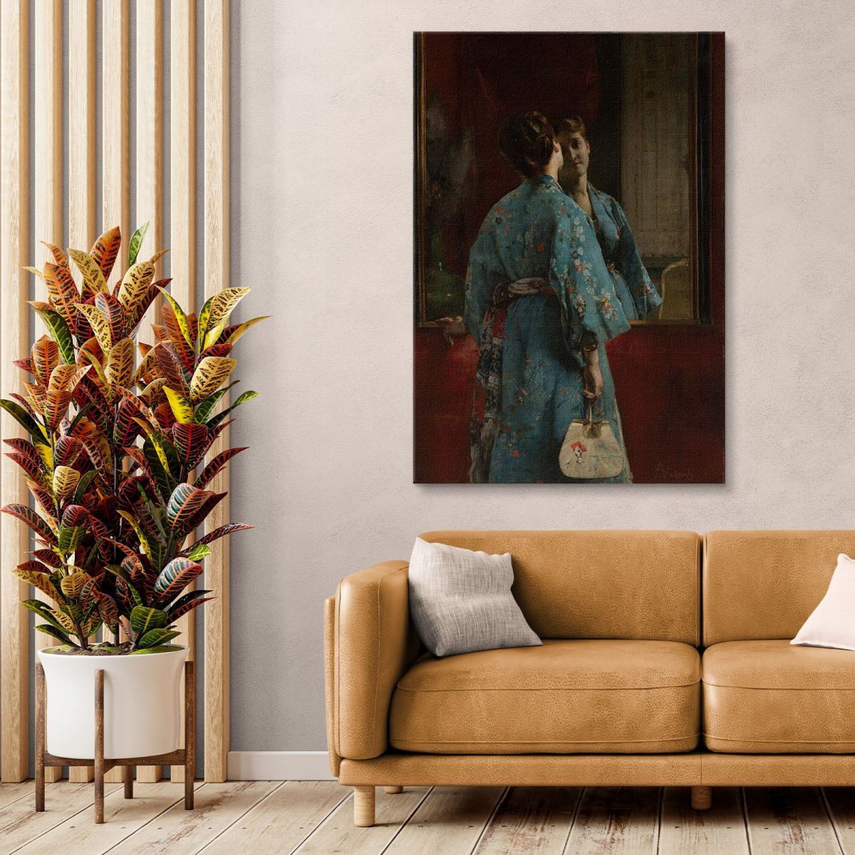 The Japanese Robe Alfred Stevens stal84 canvas print 