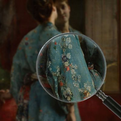 The Japanese Robe Alfred Stevens stal84 canvas print