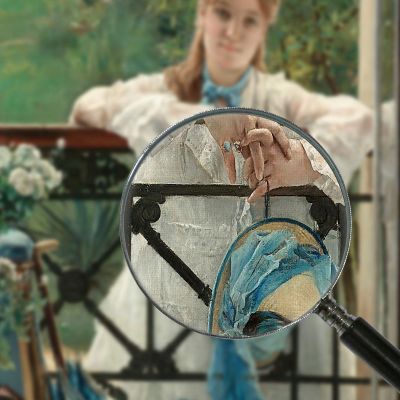 A Blue Ribbon Blueberry Alfred Stevens stal93 canvas print