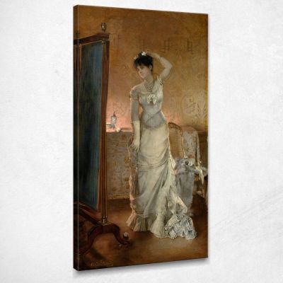 Winter Alfred Stevens stal98 canvas print 