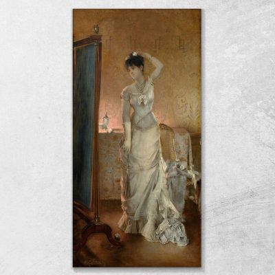 Winter Alfred Stevens stal98 canvas print 