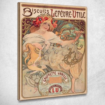 Vanilla Wafers Poster Alphonse Mucha amu10 canvas print 