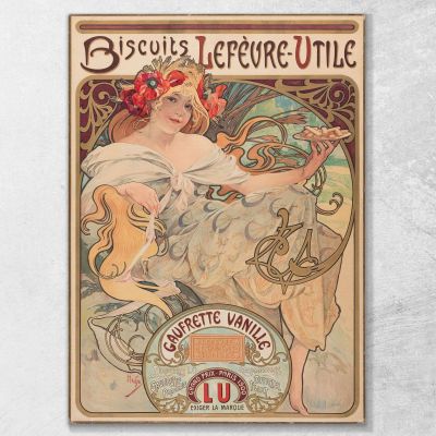 Vanilla Wafers Poster Alphonse Mucha amu10 canvas print 