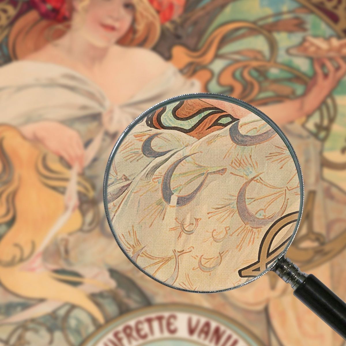 Vanilla Wafers Poster Alphonse Mucha amu10 canvas print