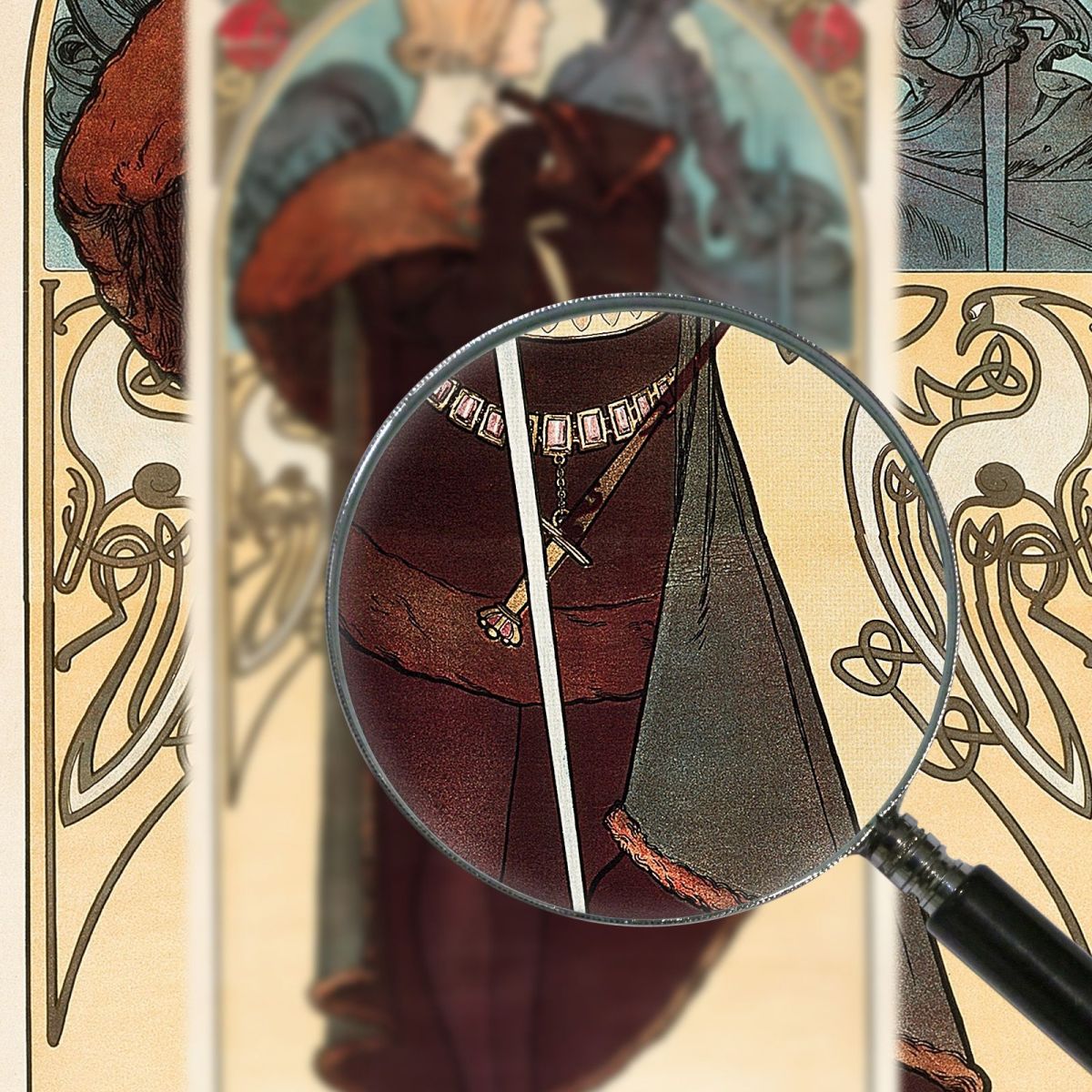 Hamlet Alphonse Mucha amu13 canvas print