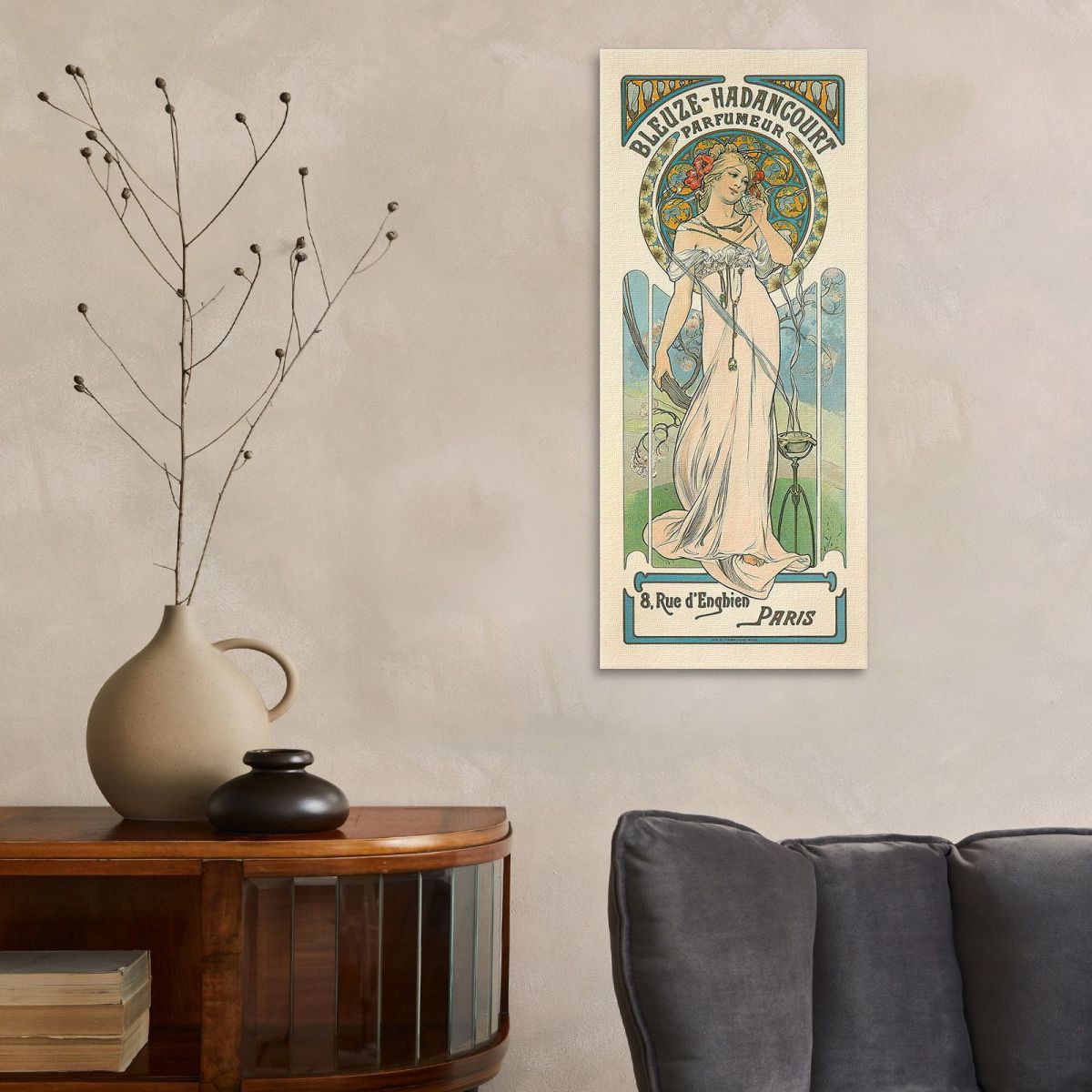 Bleuzehadancourt Perfumer Alphonse Mucha amu23 canvas print 