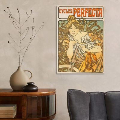 Cycles Perfecta Alphonse Mucha amu32 canvas print 