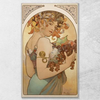 Fruit 1897 Alphonse Mucha amu45 canvas print 