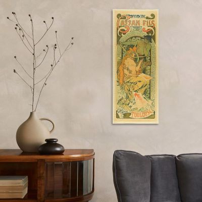 Cassan Fils Printing Company Founded In 1851 Toulouse Alphonse Mucha amu53 canvas print 