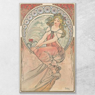 The Painting Alphonse Mucha amu59 canvas print 