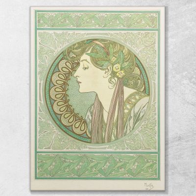 Laurel Alphonse Mucha amu66 canvas print 