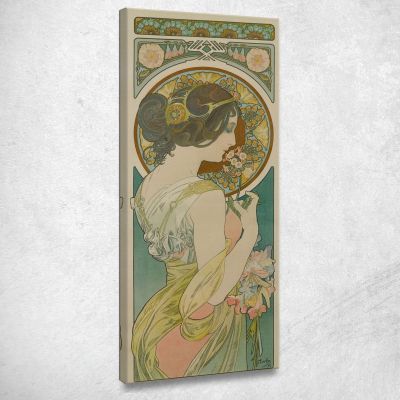 Primrose Alphonse Mucha amu95 canvas print 